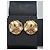 Orecchini Chanel CC Flower in metallo dorato D'oro - vista 8