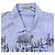 Camicia a quadri stampata Bottega Veneta in cotone blu - vista 5