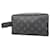 Louis Vuitton Monogram Eclipse Clutch Bag Brown Black  ref.2171389