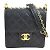 Sac à épaule en cuir Matelassé Chanel Noir Blanc cassé