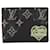 Louis Vuitton Monogram Drip Portefeuille Slender M81020 Billfold Black Leather Denim  ref.2171637