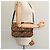 Borsa a spalla in tela Trotter Christian Dior marrone oro Auth 118343 D'oro - vista 20