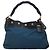 Borsa a spalla PRADA in nylon blu Auth 117720 - vista 13