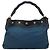 Borsa a spalla PRADA in nylon blu Auth 117720 - vista 2
