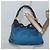 Borsa a spalla PRADA in nylon blu Auth 117720 - vista 22