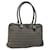 FENDI Zucchino Canvas Hand Bag Navy Silver Auth 118049 Silvery Navy blue  ref.2171981