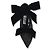 Jimmy Choo Samtpumps mit Kristallschleifen Schwarz Silber - Ansicht 3
