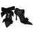 Jimmy Choo Samtpumps mit Kristallschleifen Schwarz Silber - Ansicht 5