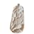 Copertura per abiti Hermès in cotone Eggshell Marrone scuro Bianco sporco  - vista 1