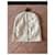Copertura per abiti Hermès in cotone Eggshell Marrone scuro Bianco sporco  - vista 3