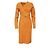 Vestido midi de cuero Bottega Veneta Naranja