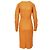 Vestido midi de cuero Bottega Veneta Naranja - vista 4
