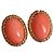 Brincos Carven vintage e novos Dourado Coral Gold hardware