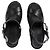 Jil Sander Ankle Strap Platform Sandals in Black Leather - view 5