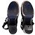 Jil Sander Ankle Strap Platform Sandals in Black Leather - view 6