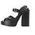 Jil Sander Ankle Strap Platform Sandals in Black Leather - view 9