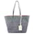 Fendi Leather × Jacquard Velvet LARGE ROLL Tote Bag 8BH425AT14F1NQ0 Blue  ref.2173021