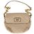 Bolsa de ombro acolchoada Marc Jacobs em couro bege