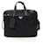 Prada Nylon Saffiano Leather Business Bag 2VE0152DMHF0002 Black  ref.2173130