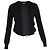 Moncler Ruffle-Detail Zip-up Cardigan In Black Cotton