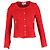 Iro Agnette Distressed Jacke aus rotem Tweed Bordeaux