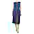 Fendi Sleeveless monogram print midi dress - size UK 12 Blue Wool  ref.2173261