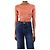 Ganni Orange Intarsia-Strick-Crop-Top - Größe XXS