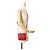 Borsa a tracolla Vicky in agnello rosso Saint Laurent - vista 14