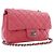 Chanel Mini Rettangolare Classico in Pelle di Agnello Rosa con Patta Singola - vista 2
