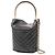 Borsa a secchiello chic in pelle di agnello trapuntata nera a zigzag con manico Chanel Nero - vista 2