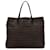 Fendi Brown Zucchino Canvas Tote Dark brown Cloth Cloth  ref.2173941