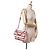 Chanel Rosa Jumbo Strisce Jersey Feltro e Corda Flap - vista 10