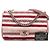 Chanel Rosa Jumbo Strisce Jersey Feltro e Corda Flap - vista 11