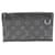 Louis Vuitton Monogram Eclipse Clutch Bag Brown Black Cloth  ref.2174206