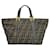 Fendi Zucca High Handbag for Women Khaki Cloth  ref.2174314