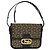 Céline Borsa a spalla CELINE C Sulky in tela blu navy e oro Auth BA1018 D'oro - vista 13