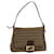 FENDI Zucchino Canvas Mamma Baguette Shoulder Bag Beige Auth yk17752 Cloth  ref.2174435