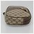 GUCCI GG Supreme Web Sherry Line Borsa PVC Beige Oro 156 01 034 Auth BA1389 D'oro - vista 4