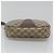 GUCCI GG Supreme Web Sherry Line Borsa PVC Beige Oro 156 01 034 Auth BA1389 D'oro - vista 5