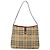 Borsa a spalla Burberry Nova Check PVC Beige Argento Auth BA1379 - vista 13