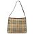 Borsa a spalla Burberry Nova Check PVC Beige Argento Auth BA1379 - vista 2