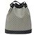 GUCCI Micro GG Supreme Schultertasche PVC Navy Gold Auth MX035 Golden Marineblau - Ansicht 2