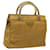 PRADA Hand Bag Nylon Metal Yellow Gold Auth 116493 Golden  ref.2174536