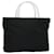 PRADA Hand Bag Nylon plastic Black Silver clear Auth 117404 Silvery  ref.2174541