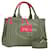 PRADA Canapa PM Hand Bag Canvas 2way Pink Gold Auth yk17782 Golden Cloth  ref.2174547