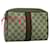 GUCCI GG Supreme Web Sherry Line Clutch Bag PVC Beige 89 01 012 Auth BA1508  ref.2174557