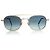 Autre Marque L.G.R., gafas de sol de metal dorado Alagi Negro