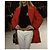 Abrigo de lana roja con botón Gripoix Chanel Otoño 1996 96A - vista 6
