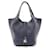 Hermès Hermes Taurillon Clemence Picotin Lock Handbag UFS002GX Stamp U (2022) Blue Leather  ref.2174661