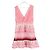 Self portrait Gestreiftes BlumengUIPURE-Minikleid in Rosa aus Polyester Pink - Ansicht 5
